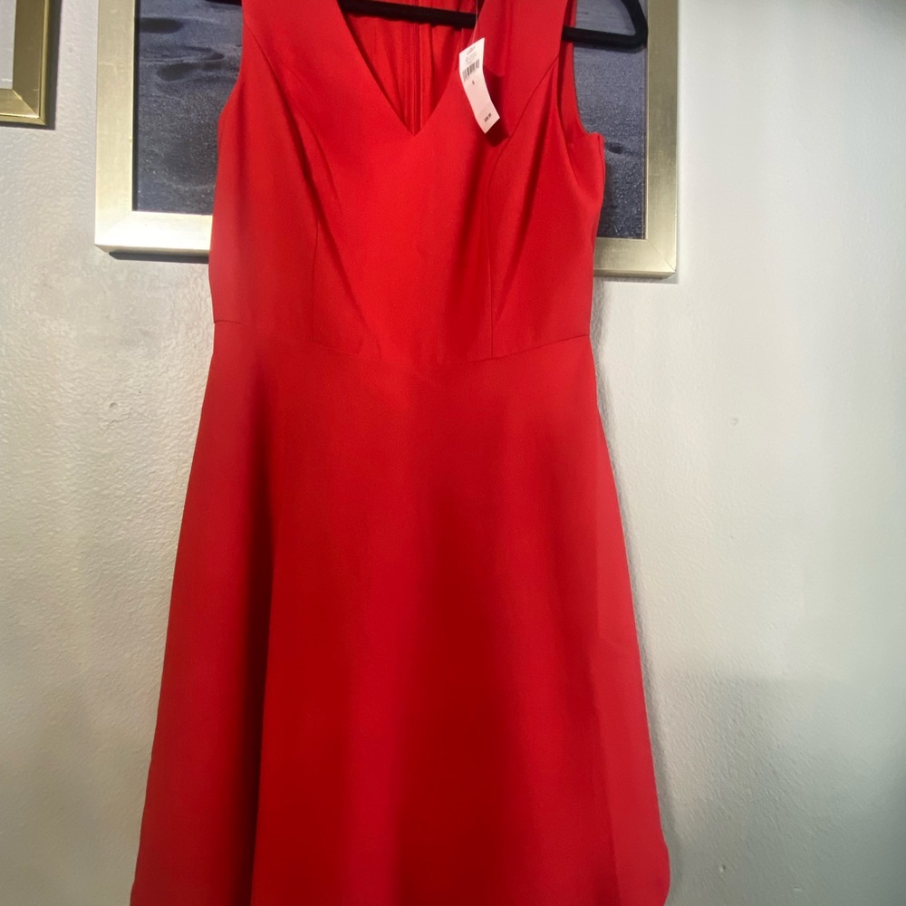 Banana Republic Vibrant Red Mini Dress